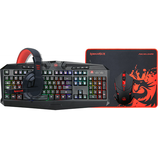 Teclado Redragon S101-BA-2 Com Mouse / Mouse Pad / Fone de Ouvido
