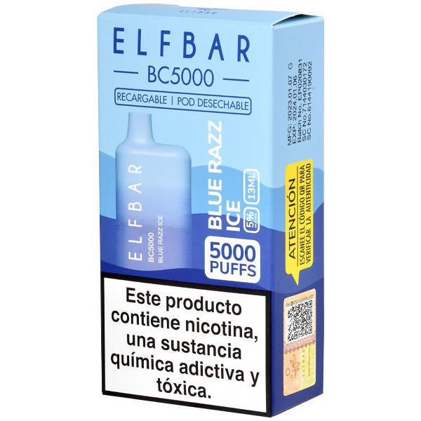 Vaper Descartável Elfbar BC5000 Blue Razz Ice 5000 Puffs