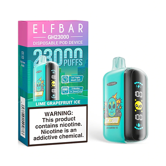 Vaper Descartável Elfbar GH23000 Lime Grapefruit Ice 23000 Puffs