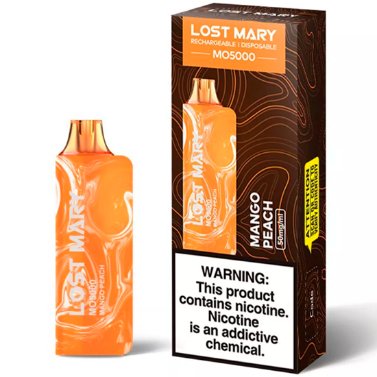 Vaper Descartável Elfbar Lost Mary MO5000 Mango Peach 5000 Puffs foto principal