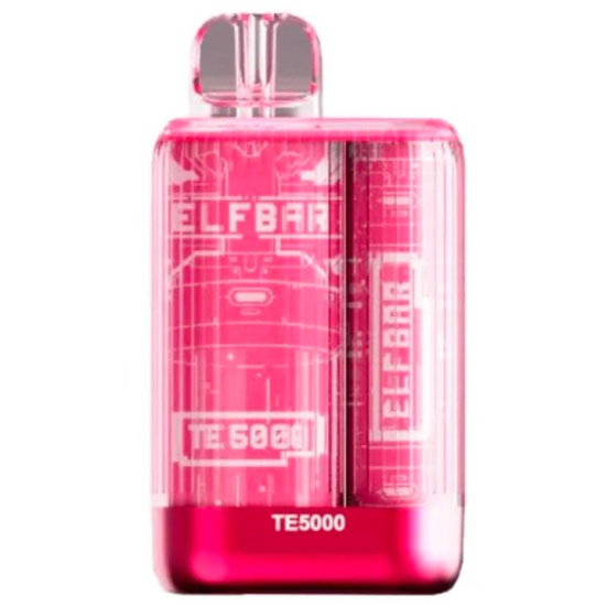 Vaper Descartável Elfbar TE5000 Cherry Lemon Peach Ice 5000 Puffs