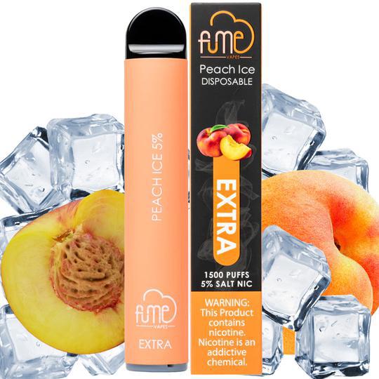 Vaper Descartável Fume Extra Peach Ice 1500 Puffs