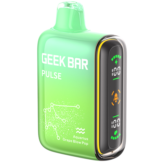 Vaper Descartável Geek Bar Pulse Grape Blow Pop 15000 Puffs