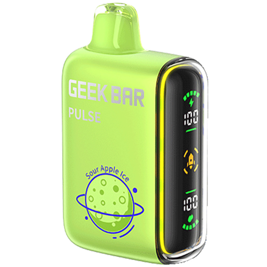 Vaper Descartável Geek Bar Pulse Sour Apple Ice 15000 Puffs