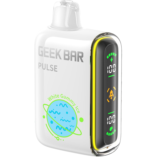 Vaper Descartável Geek Bar Pulse White Gummy Ice 15000 Puffs