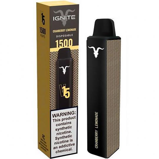 Vaper Descartável Ignite V15 Cranberry Lemonade 1500 Puffs