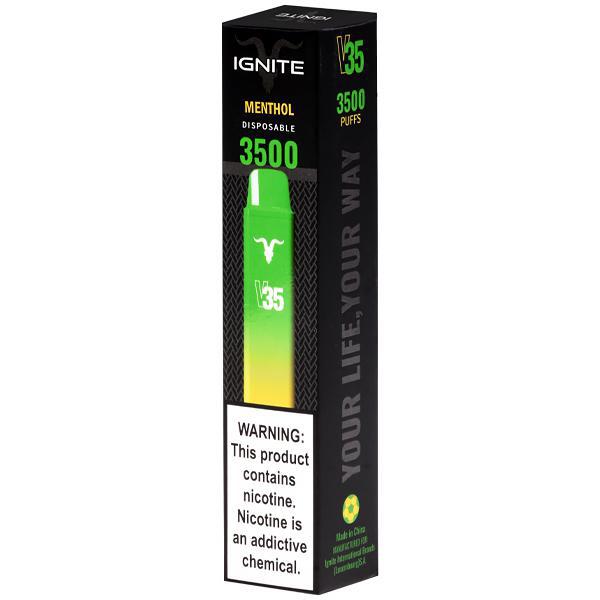Vaper Descartável Ignite V35 Menthol 3500 Puffs
