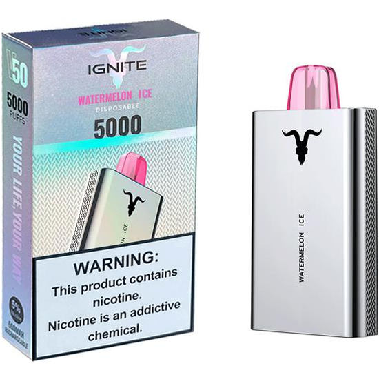 Vaper Descartável Ignite V50 Watermelon Ice 5000 Puffs