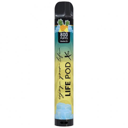 Vaper Descartável Life Pod Xtra Pineapple Ice 800 Puffs