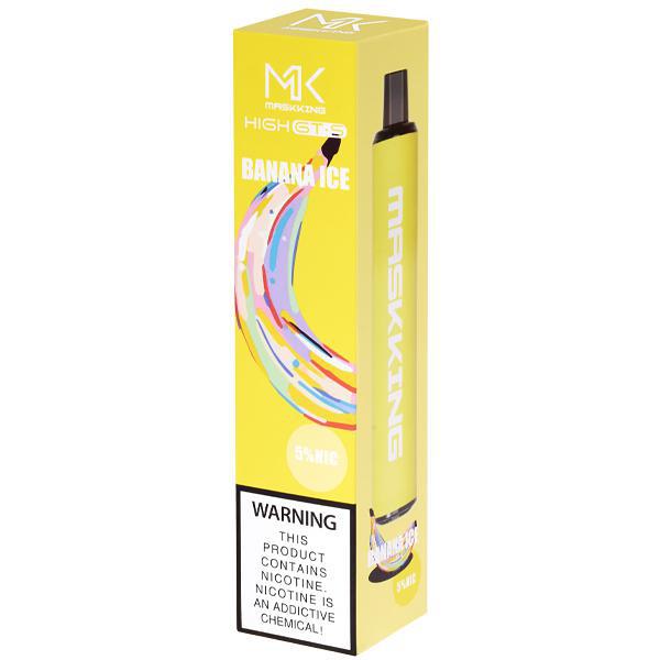 Vaper Descartável Maskking High GT-S Banana Ice 2500 Puffs