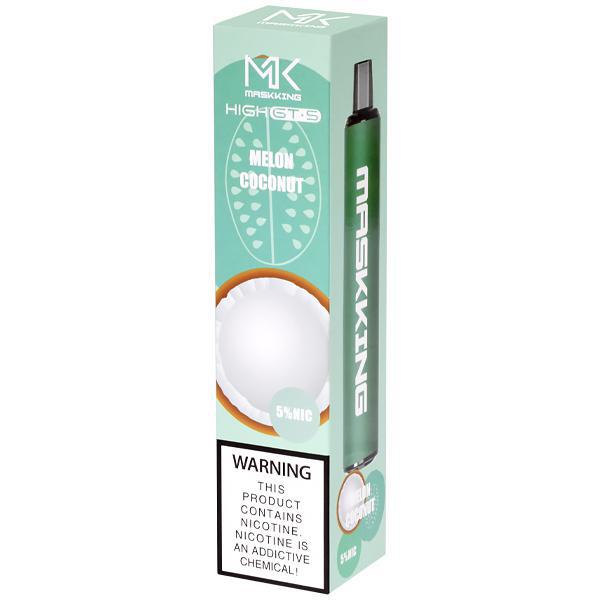 Vaper Descartável Maskking High GT-S Melon Coconut 2500 Puffs