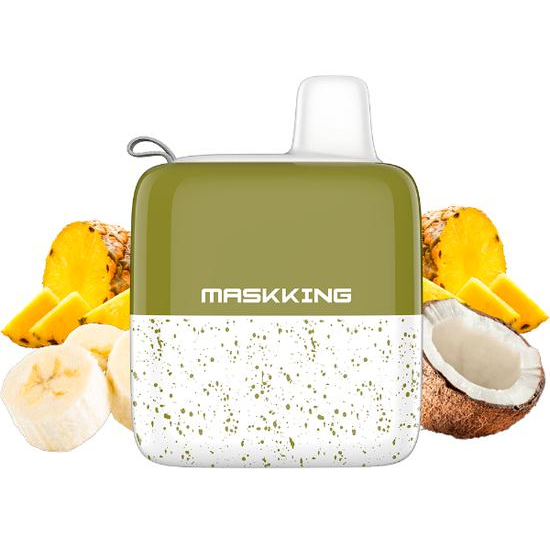 Vaper Descartável Maskking Jam Box Banana Pineapple Coconut 5500 Puffs