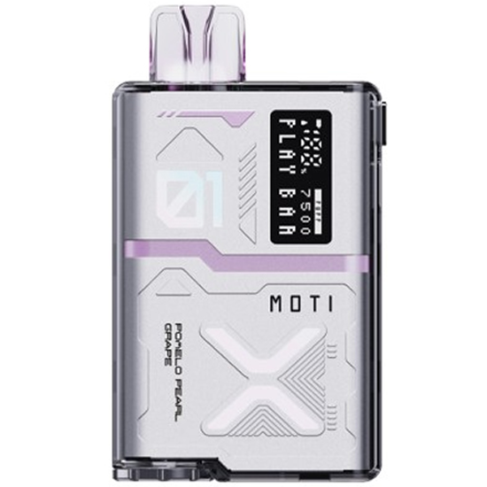 Vaper Descartável Moti Play Bar Pomelo Pearl Grape 7500 Puffs