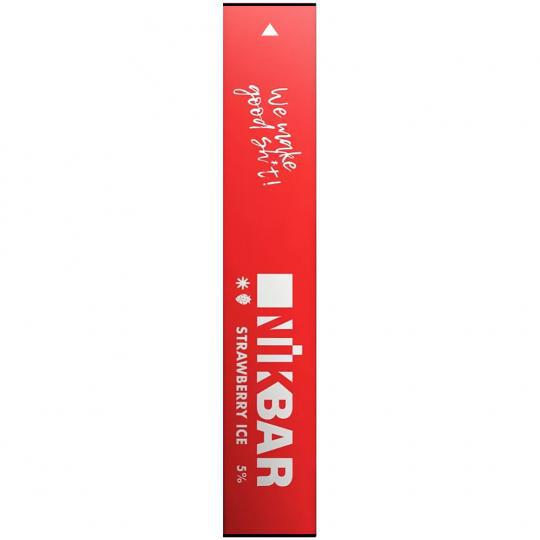 Vaper Descartável Nikbar Strawberry Ice 300 Puffs
