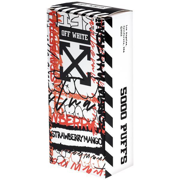 Vaper Descartável Off White Strawberry Mango 5000 Puffs
