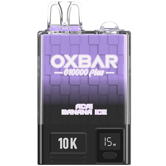 Vaper Descartável Oxbar G10000 Plus Açaí Banana Ice 10000 Puffs