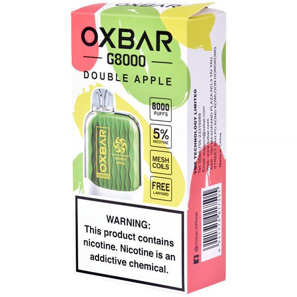 Vaper Descartável Oxbar G8000 Double Apple 8000 Puffs