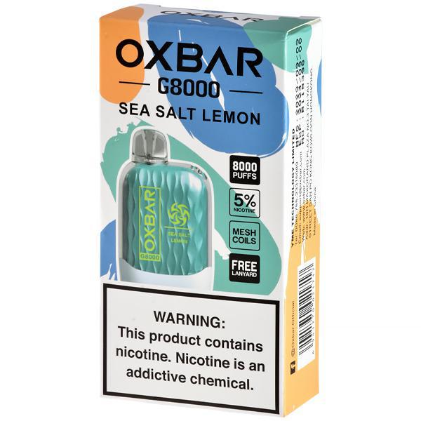 Vaper Descartável Oxbar G8000 Sea Salt Lemon 8000 Puffs