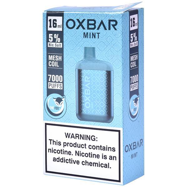 Vaper Descartável Oxbar The Fox Mint 7000 Puffs