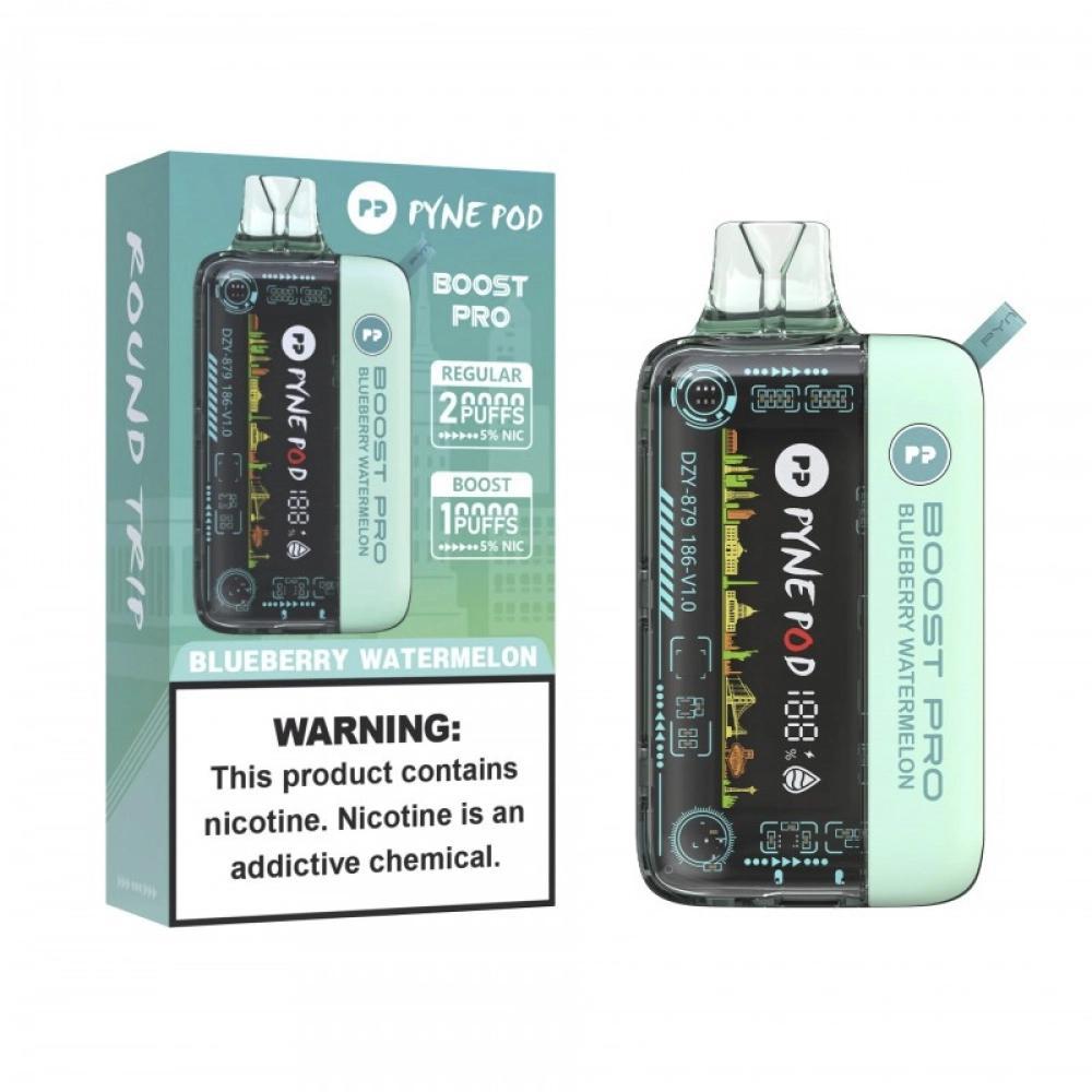 Vaper Descartável Pyne Pod Boost Pro Blueberry Watermelon 20000 Puffs