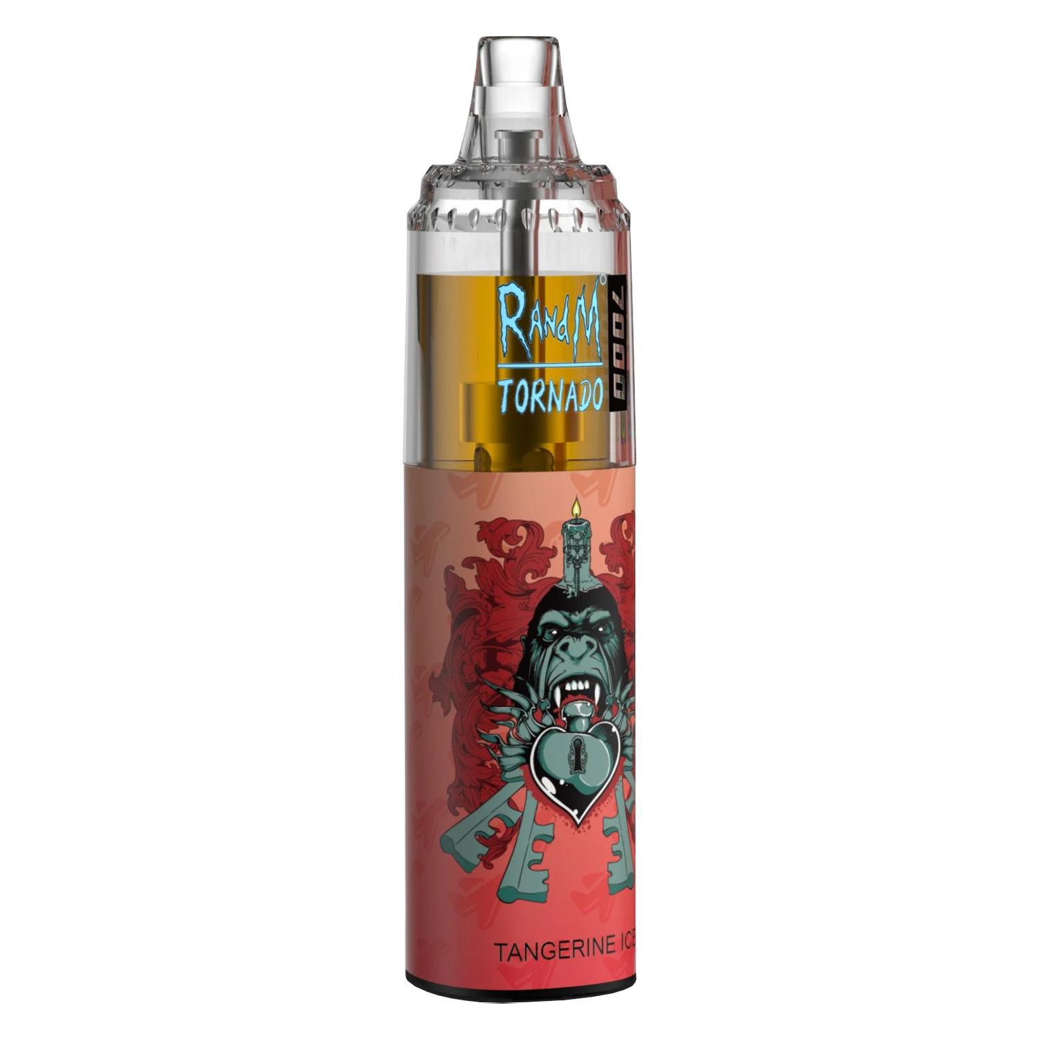 Vaper Descartável RandM Tornado Tangerine Ice 7000 Puffs