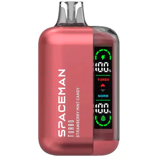 Vaper Descartável Smok Spaceman Turbo Strawberry Mint Candy 15000 Puffs
