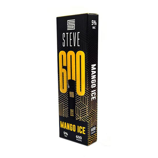 Vaper Descartável Steve Mango Ice 600 Puffs