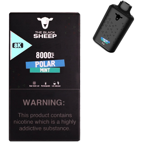 Vaper Descartável The Black Sheep 8K Polar Mint 8000 Puffs