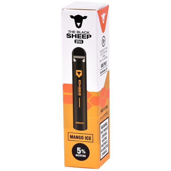 Vaper Descartável The Black Sheep Plus Mango Ice 600 Puffs