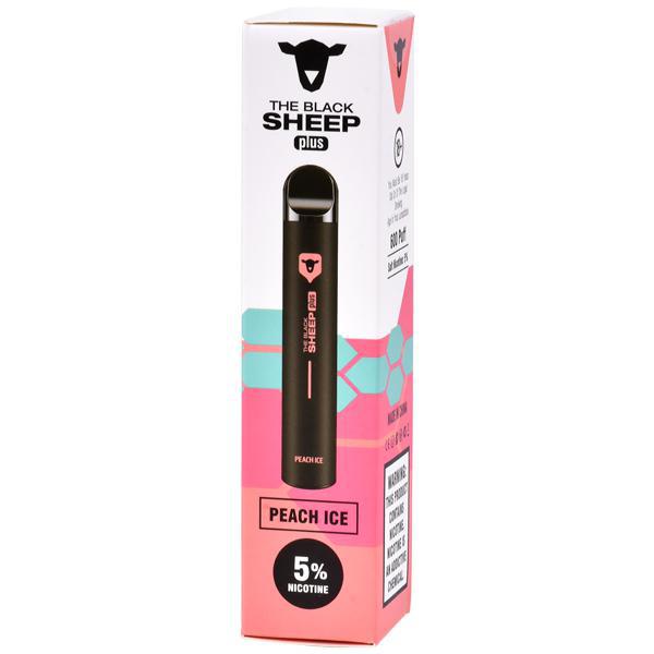 Vaper Descartável The Black Sheep Plus Peach Ice 600 Puffs
