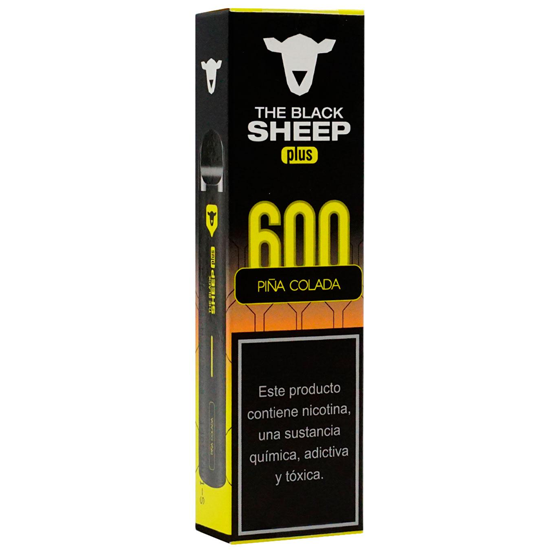 Vaper Descartável The Black Sheep Plus Pina Colada 600 Puffs