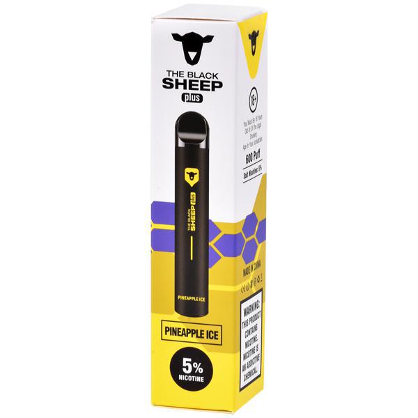 Vaper Descartável The Black Sheep Plus Pineapple Ice 600 Puffs
