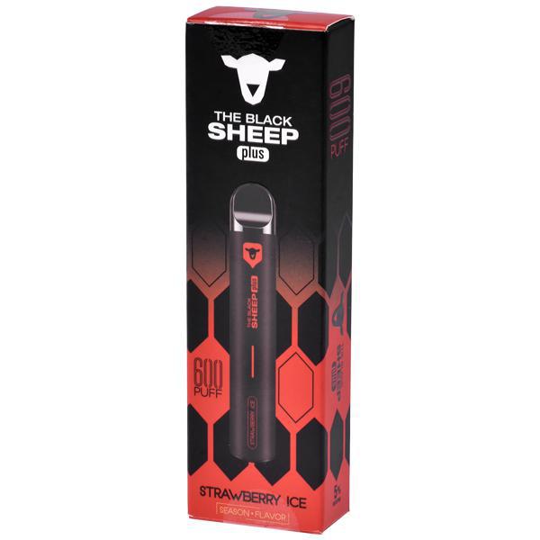 Vaper Descartável The Black Sheep Plus Strawberry Ice 600 Puffs