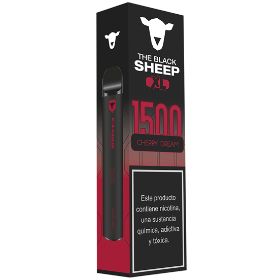 Vaper Descartável The Black Sheep XL Cherry Dream 1500 Puffs