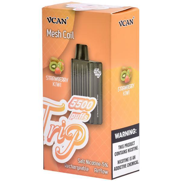 Vaper Descartável Vcan Trip Strawberry Kiwi 5500 Puffs