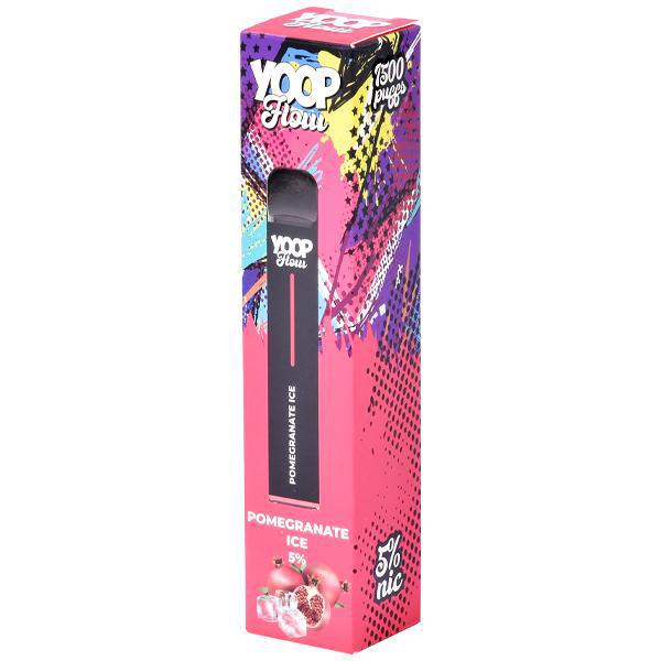 Vaper Descartável Yoop Flow Pomegranate Ice 1500 Puffs