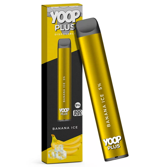 Vaper Descartável Yoop Plus Banana Ice 800 Puffs