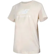 Camiseta New Balance Feminino Sport Essentials Jersey Logo XL Beige – WT41502LIN