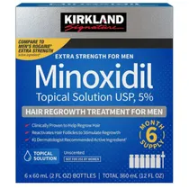 Minoxidil Kirkland 6X60ML Isr 08/2026