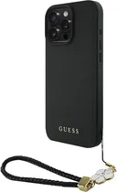 Capa com Cordão Guess para iPhone 16 Pro Max GUHMP16XPGCSFLW - Black