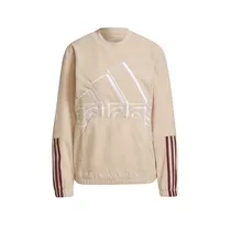 Moletón Adidas Brand Love Giant Logo Fleece Sin Capucha
