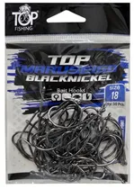 Anzol Top Fishing Maruseigo Black Nickel 18 com 50 Pçs
