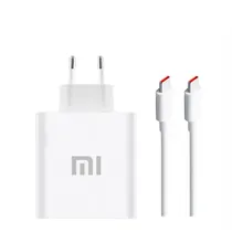 Carregador / Adaptador de Parede Xiaomi USB-C / 120W / Cabo USB-C - USB-C - Branco