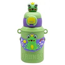 Garrafa Termica Infantil Luo LU-4765 / 450ML / de Aço Inoxidavel - Frog