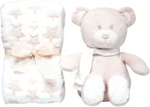 Kit Ursinho com Mantinha Soninho Buba - 18069 (Bege)