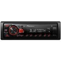 Toca Rádio Pioneer MVH-S235BT 4 de 50 Watts com Bluetooth e USB - Preto