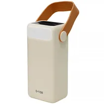 Carregador Portátil G-Tide Poweroasis 40.000 Mah 2 Saídas USB e USB-C - Beige