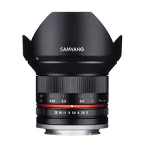 Lente Samyang Sony MF 12MM F/2.0 e Aps-C CSC Preto