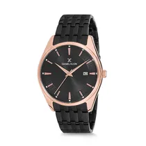 Relógio Analógico Masculino Daniel Klein Premium DK12219-3 - Preto e Rosa Ouro