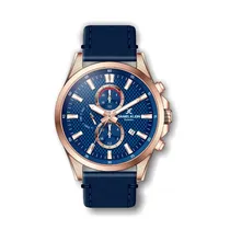 Relógio Analógico Masculino Daniel Klein Exclusive DK.1.12351-4 - Rosa Ouro e Azul